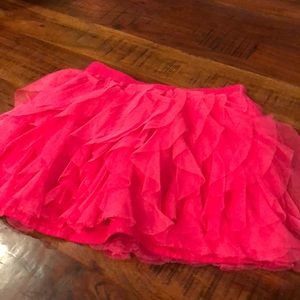 Pink tulle skirt